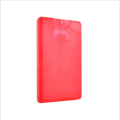 10ml 20ml colorful rectangle shape credit card spray bottle for perfume